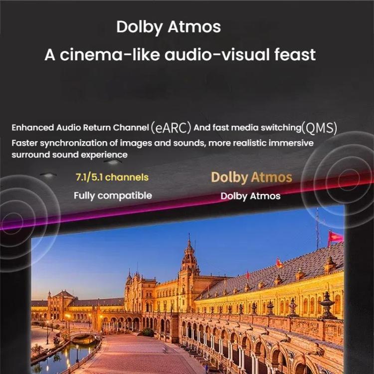 VegGieg W-H114 HDMI 2.1 HD Cable 8K 60Hz TV Set-Top Box Computer Monitor Projection Video Cable