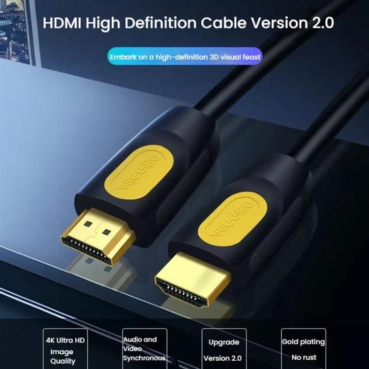 VegGieg HHI HDMI 2.0 HD Cable 4K 60Hz Television Computer Monitor Projector Video Connection Cable