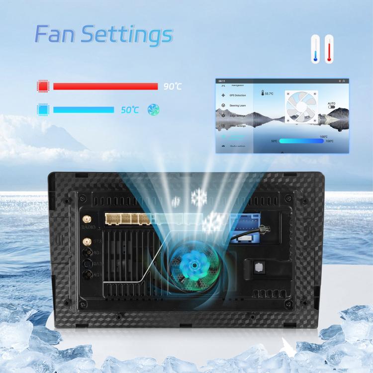 7 Inch 4+64G WiFi Version Dual Butt Universal Bluetooth Wireless Carplay Car Navigation Center Control