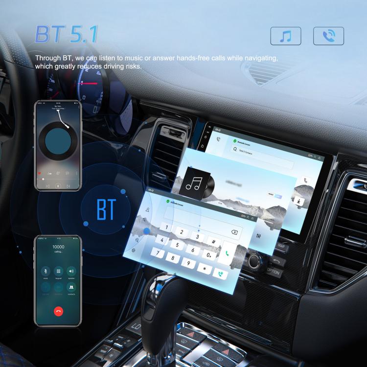 7 Inch 4+64G WiFi Version Dual Butt Universal Bluetooth Wireless Carplay Car Navigation Center Control