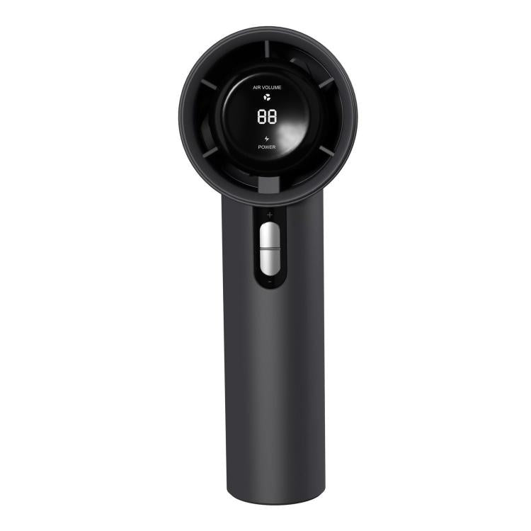 100-gear 1200mAh High Speed Handheld Fan Bladeless Mini Digital Display Small Fan, 1200mAh