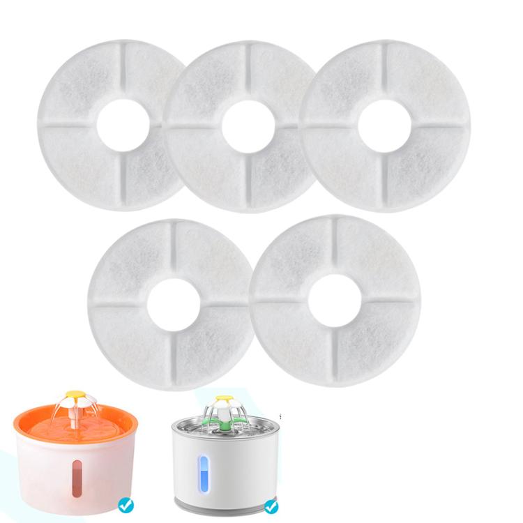 5pcs /Pack Replacement Filter For Pet Water Fountain Water Dispenser Pre-Filter