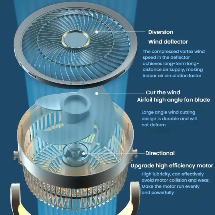 Air Circulation Fan Turbo Light Convection Standing Fan Remote Control Timer Floor Fan