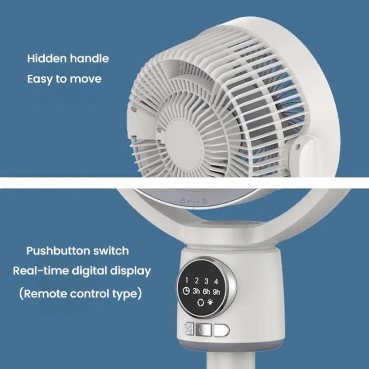 Air Circulation Fan Turbo Light Convection Standing Fan Remote Control Timer Floor Fan