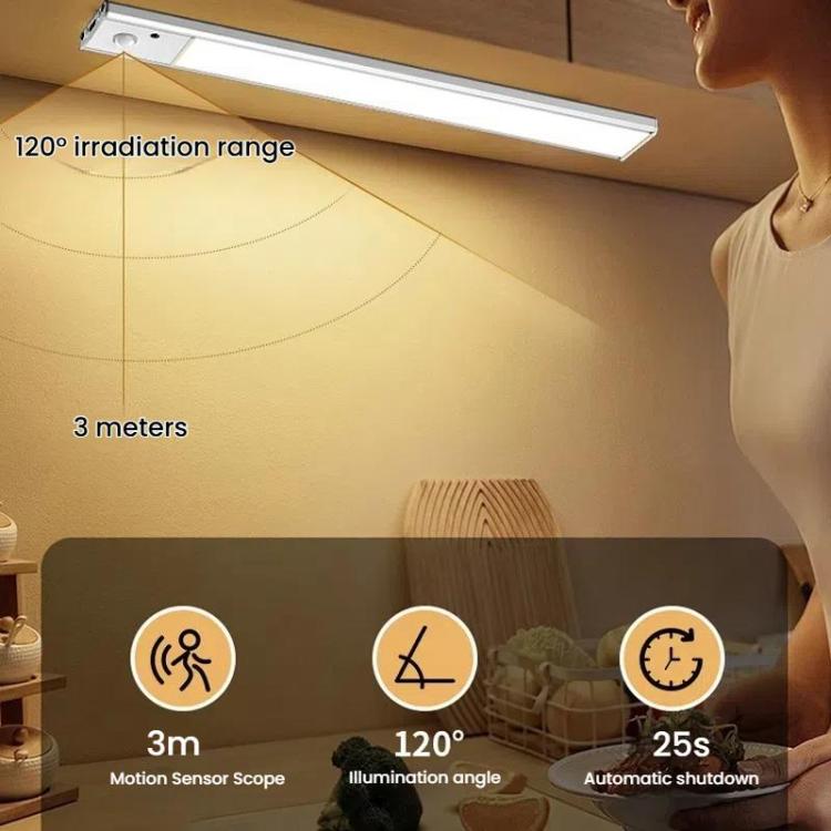 Rechargeable Motion Sensor Light Bar Cabinet Wardrobe Lamp With Remote Control