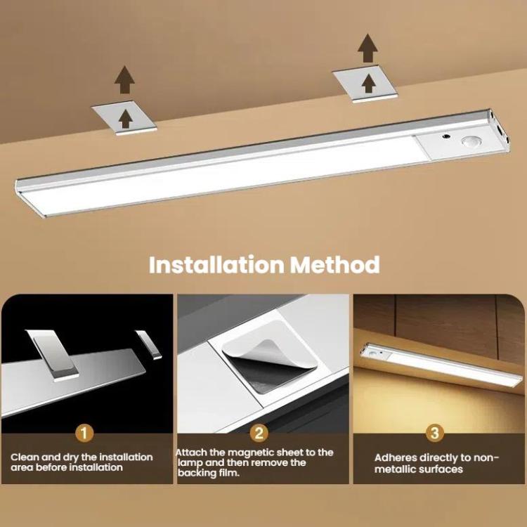 Rechargeable Motion Sensor Light Bar Cabinet Wardrobe Lamp With Remote Control