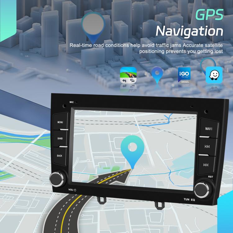 For Peugeot 408 7 inch Horizontal Screen Carplay Car Player Car Navigation Center Control