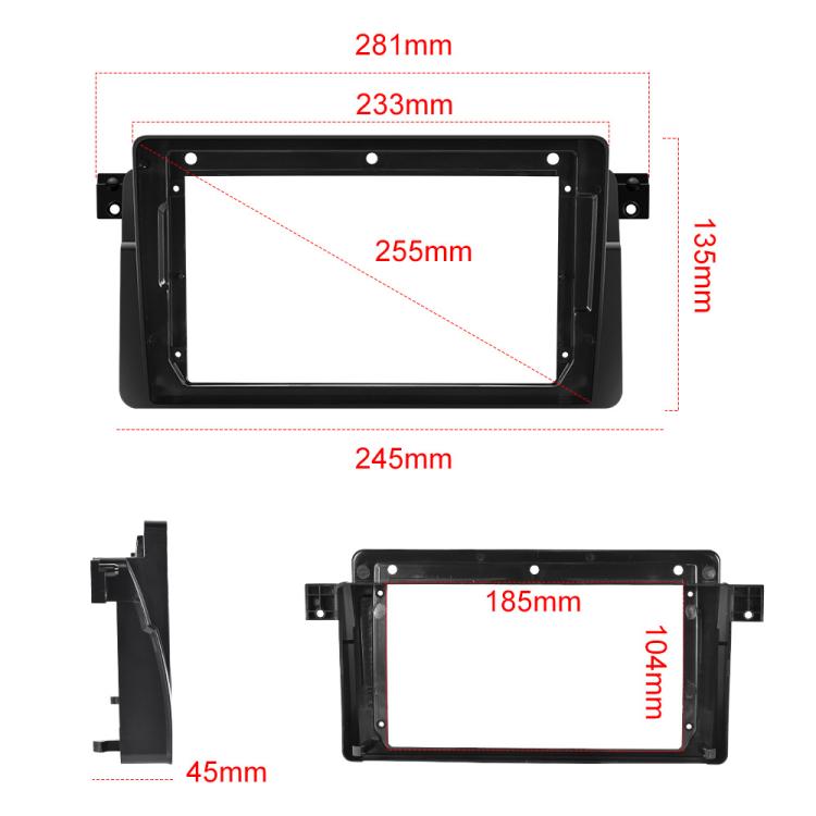 For BMW E46 1999-2005 9 inch WiFi Version Large Screen Carplay Car Navigator Reversing Camera Integrated Machine