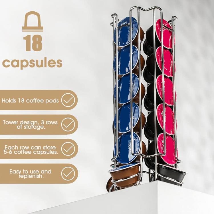 For Nespresso Dolce Gusto OASISWJ YZ1312 18pcs Coffee Capsule Organizer