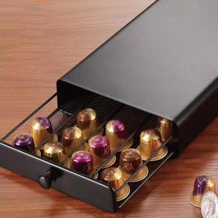 For Nespresso OASISWJ YZ1384 Handle Model 40pcs Dustproof Coffee Capsule Organizer
