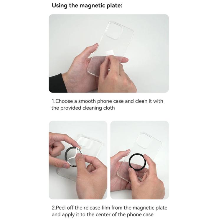 TELESIN Mobile Phone Magnetic Stand Two Claw Adapter Compatible with Chest Strap, Backpack Clip, Neck Mount