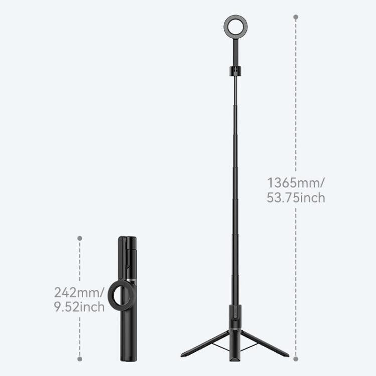 TELESIN 1.3m Magnetic Selfie Stick Tripod Phone Stand for Outdoor Vlog & Live Streaming with Bluetooth Remote