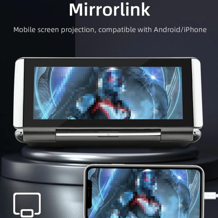 6.86 Inch Foldable Portable Bluetooth Car MP5 Player With MirrorLink/CarPlay/Android Auto Support