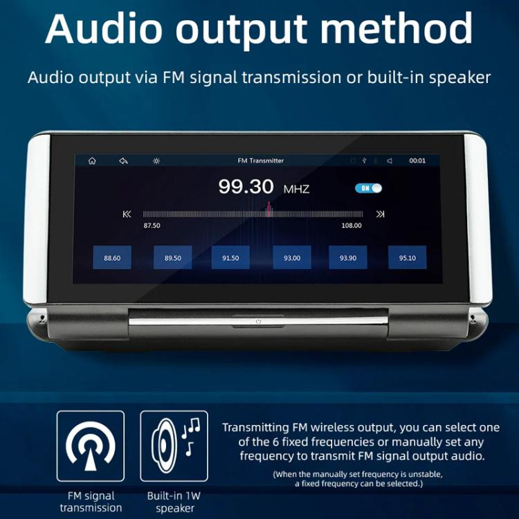 6.86 Inch Foldable Portable Bluetooth Car MP5 Player With MirrorLink/CarPlay/Android Auto Support