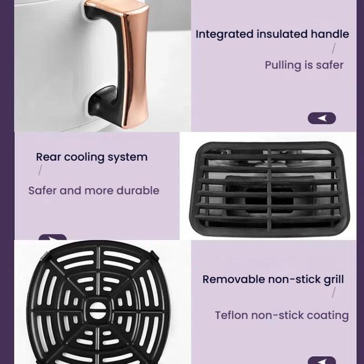 8L Air Fryer Household Multi-Function Large Capacity Oil-Free Electric Fryer