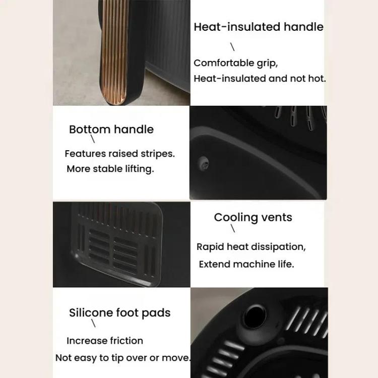 10L Large Capacity Air Fryer Multifunctional Electric Fryer French Fry Maker, EU Plug