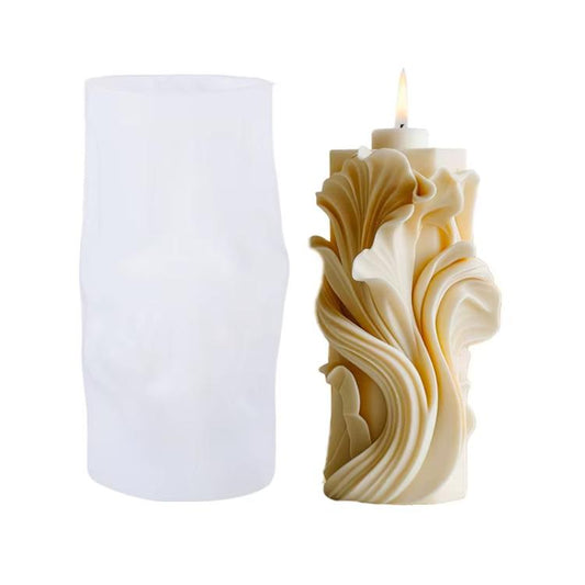 Spiral Wave Aromatherapy Candle Silicone Mold DIY Diffuser Stone Decorative Ornament Mold