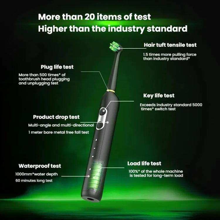 Rechargeable Electric Toothbrush for Adults 4200 RPM Rotating Brush IPX8 Waterproof Inductive Charging