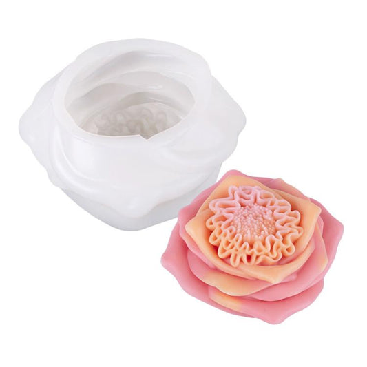 Candle Silicone Mold DIY Floral Aromatherapy Handmade Plaster Casting Mold