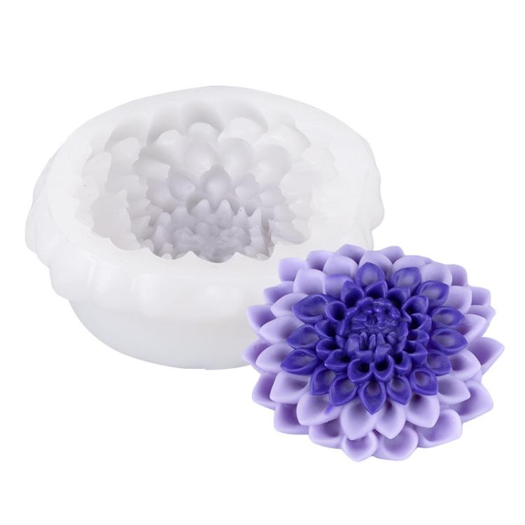 Candle Silicone Mold DIY Floral Aromatherapy Handmade Plaster Casting Mold