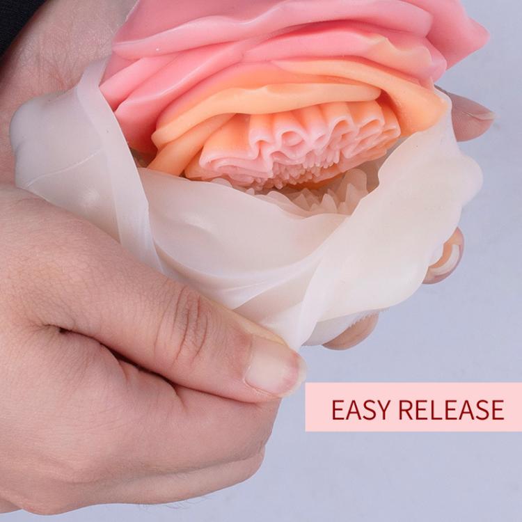 Candle Silicone Mold DIY Floral Aromatherapy Handmade Plaster Casting Mold