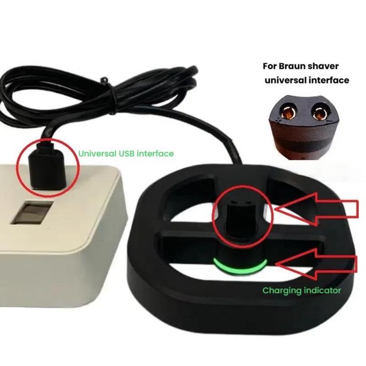 FLX-5210 Charging Base For Braun Series 1/3/5/6/7/8/9 Replacement Charger