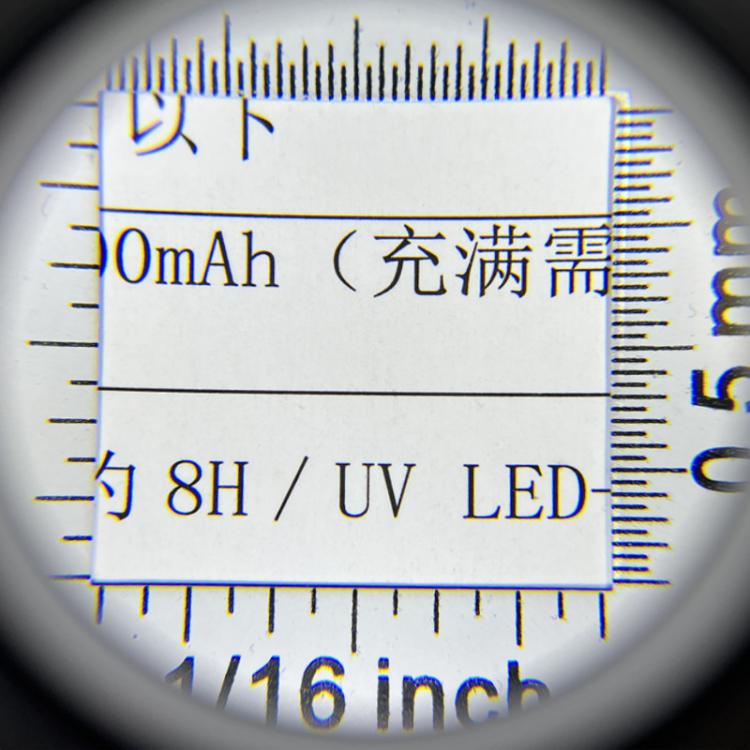 Alloy Handheld 60x USB Charging Touch Switch LED Light Optical Glass Magnifier