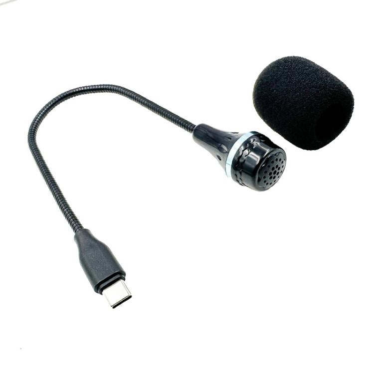 Flexible Gooseneck USB-C/Type-C Microphone with IC Chip for Laptop, Phone, Tablet,