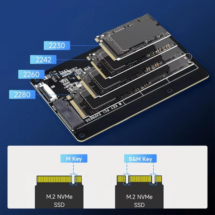 Yahboom PCIe To M.2 Adapter Expansion Board For Raspberry Pi 5 NVMe Expansion Board