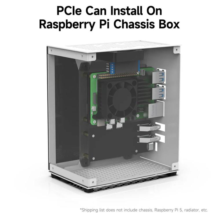 Yahboom PCIe To M.2 Adapter Expansion Board For Raspberry Pi 5 NVMe Expansion Board