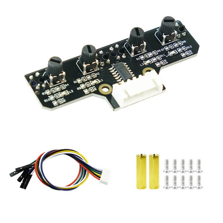 Yahboom 4 Channel Infrared Tracking Sensor Module For Smart Car Robot