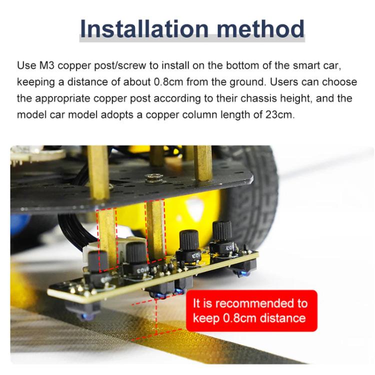 Yahboom 4 Channel Infrared Tracking Sensor Module For Smart Car Robot