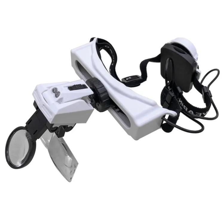 Head-mounted Magnifying Glass With LED Light 8 Different Magnification Lenses