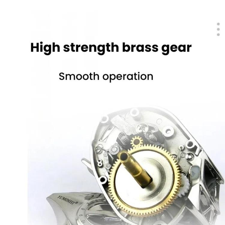 Baitcasting Fishing Reel 6.3:1 Gear Ratio with Magnetic Brake System, 12-Setting Adjustable