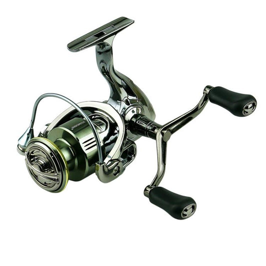 Dual Handle Zero-Gap Spinning Reel Balanced Anti-Shake Design, 5.2:1 Gear Ratio