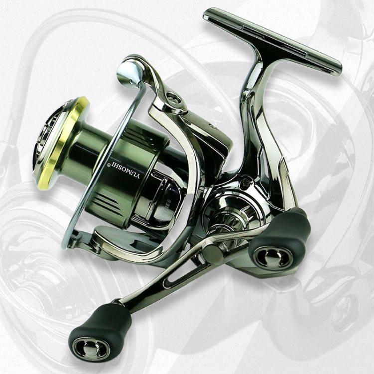 Dual Handle Zero-Gap Spinning Reel Balanced Anti-Shake Design, 5.2:1 Gear Ratio