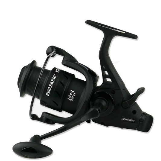 Dual Brake Fishing Reel Metal Shallow Spool & Zero-Gap Design for Long Casting