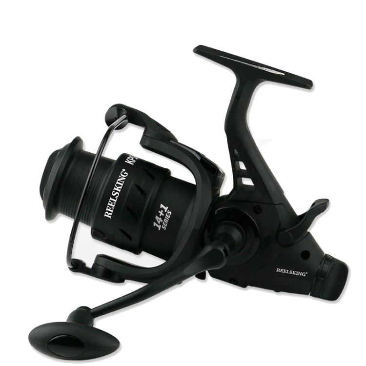 Dual Brake Fishing Reel Metal Shallow Spool & Zero-Gap Design for Long Casting