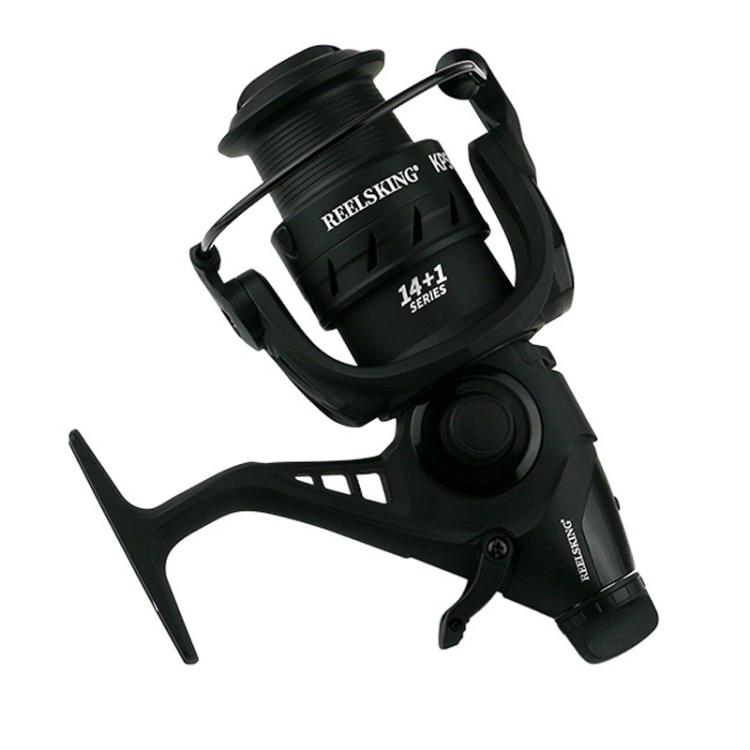 Dual Brake Fishing Reel Metal Shallow Spool & Zero-Gap Design for Long Casting