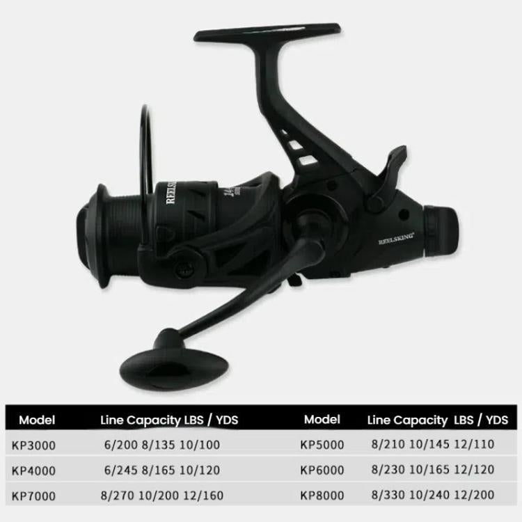 Dual Brake Fishing Reel Metal Shallow Spool & Zero-Gap Design for Long Casting