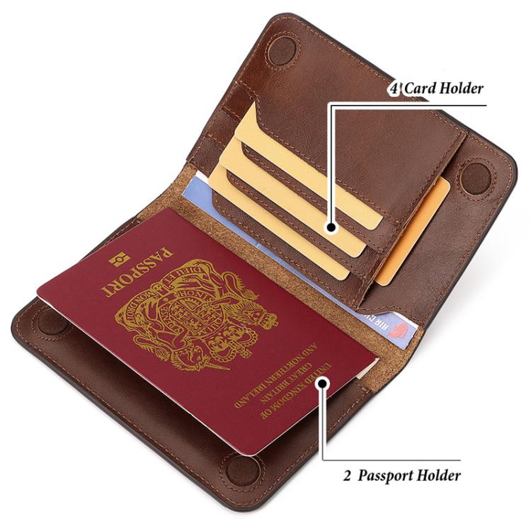 HUMERPAUL BP734 Leather Passport Document Holder