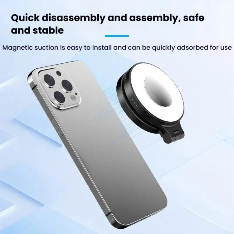 HEPAIL AC74 Magsafe Magnetic Smartphone Light Portable Handheld Selfie Light
