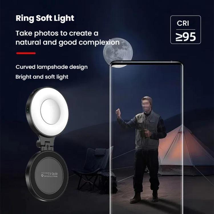 HEPAIL AC74 Magsafe Magnetic Smartphone Light Portable Handheld Selfie Light