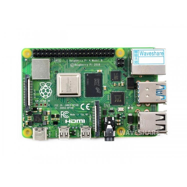 BCM2711B0 64-Bit Quad-Core 4K Dual Mini HDMI For DIY, IoT, Python Development, Waveshare For Raspberry Pi 4 Model 4GB, Waveshare For Raspberry Pi 4 Model B 8GB