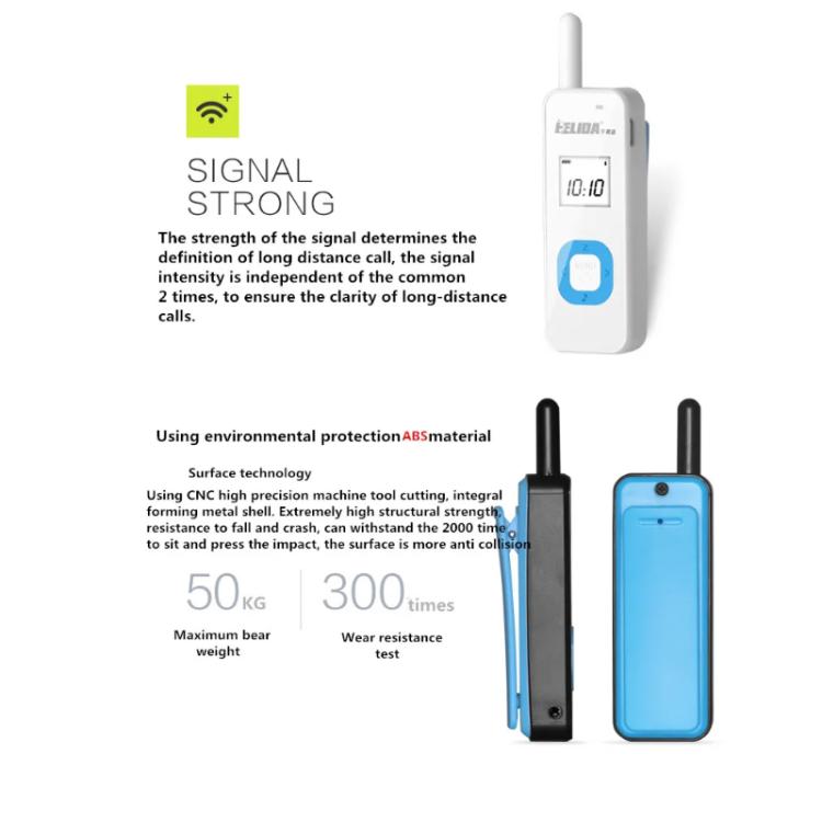 HELIDA T-M1 Mini Portable Rechargeable Two-Way Radio 22 Channels Compact Walkie Talkie