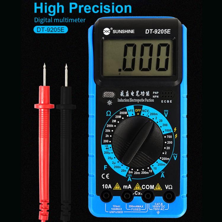 High-Precision Digital Multimeter For Measuring Current Voltage Portable Repair Electrician Meter With Burn Protection