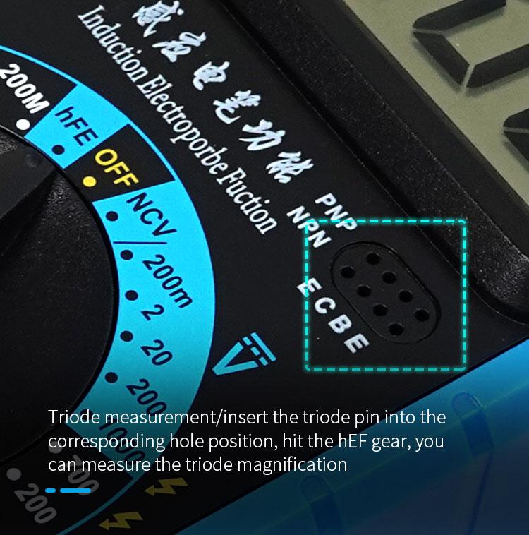 High-Precision Digital Multimeter For Measuring Current Voltage Portable Repair Electrician Meter With Burn Protection
