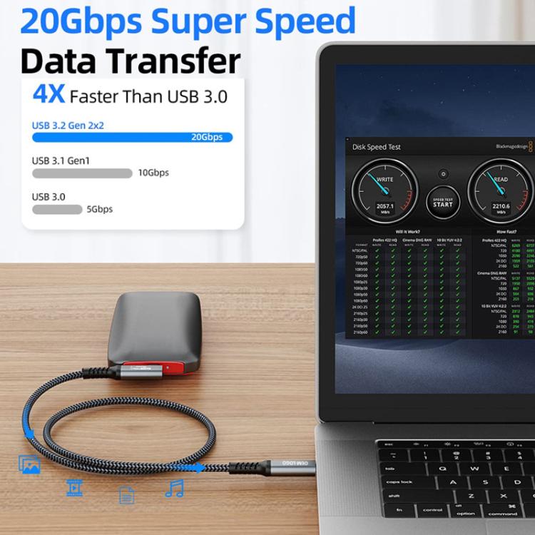 5m Type-C VR Streaming Connection Cable 10GB High-Speed Transmission Elbow Smart Device Cable, For Meta Quest 2 / 3 / PICO 4 / Apple Vision Pro / PSVR 2