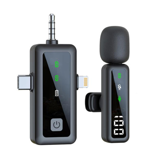 Live Noise Reduction Video Shooting Mini Mobile Phone Microphone Digital Wireless Lapel Microphone