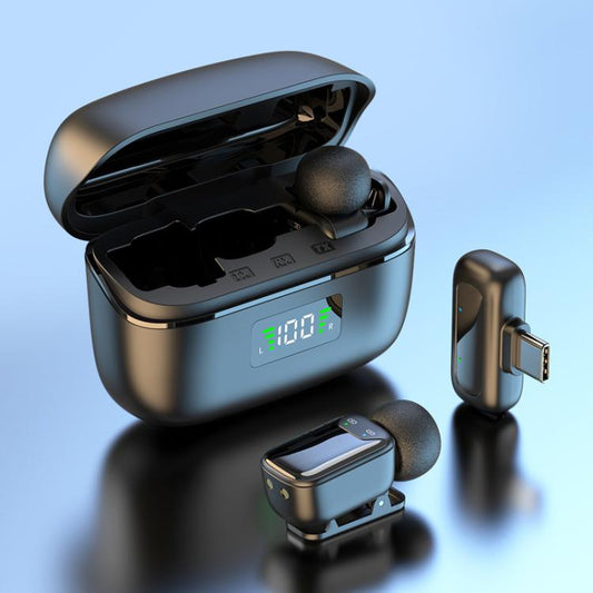 Dual Microphone Mini Wireless Finger Clip Microphone Mobile Phone Live Noise Reduction Bluetooth Microphone